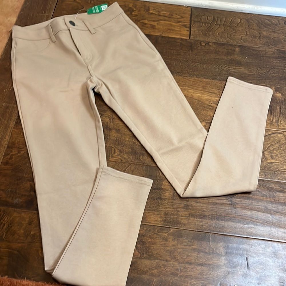 GAP Kids Beige Uniform Ponte Pants, 12 Slim!